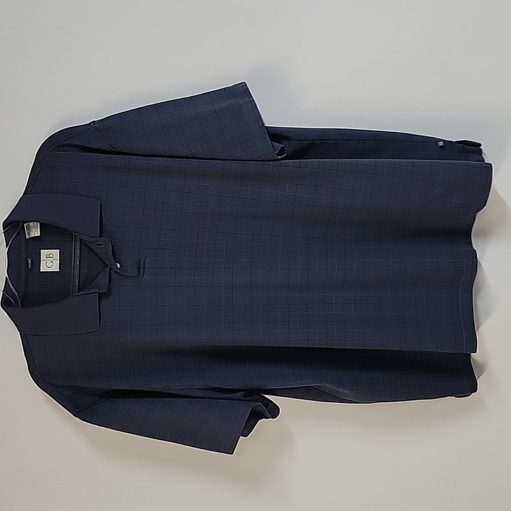 Geoffrey Beane Blue Short-Sleeved Polo, Size 2XL